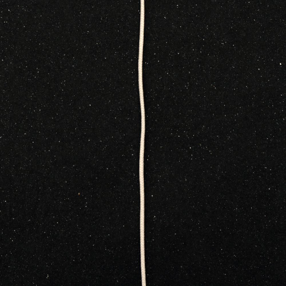 Κορδόνι πολυεστέρα 0,6 mm λευκό -100 μέτρα
