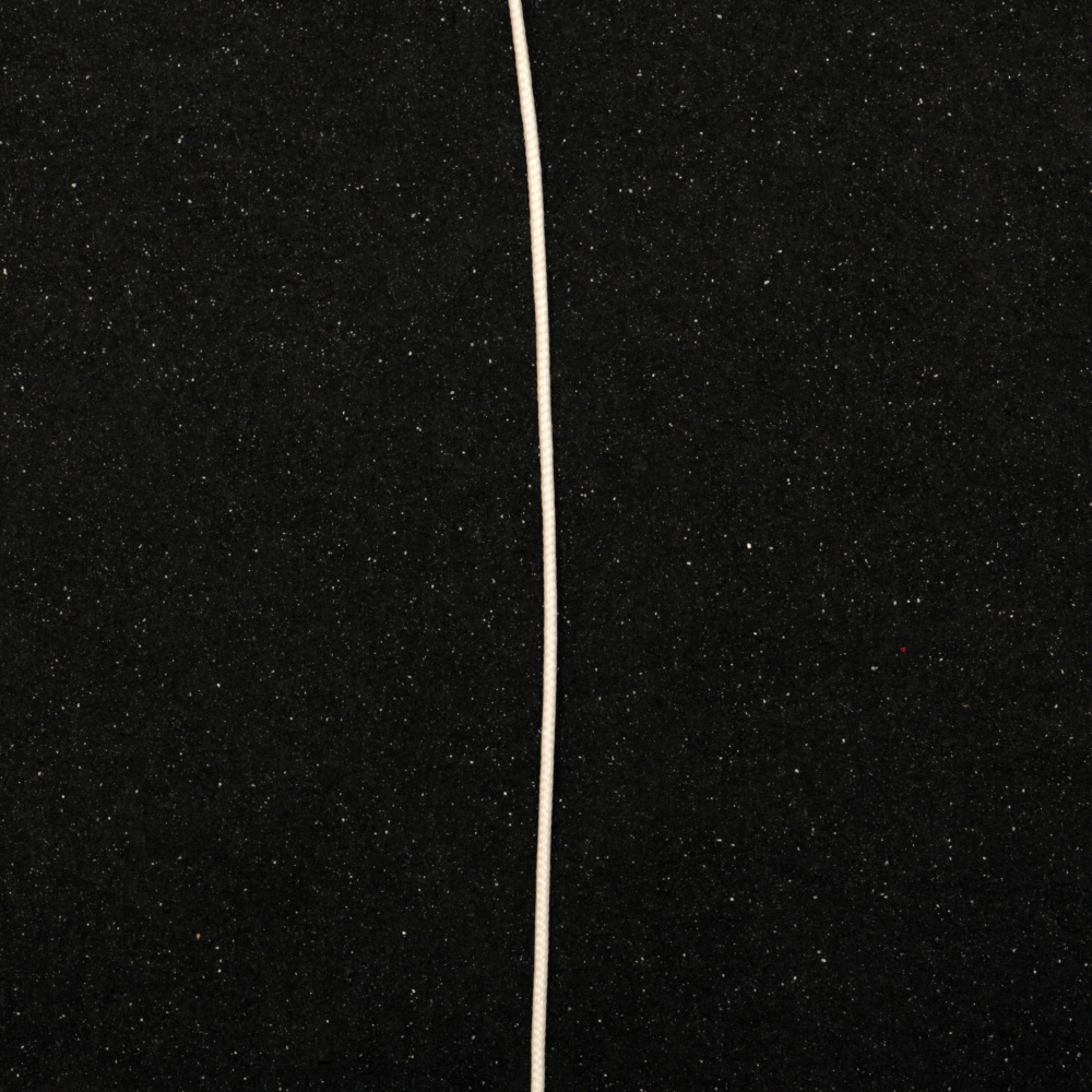 Κορδόνι πολυεστέρα 1 mm λευκό -80 μέτρα