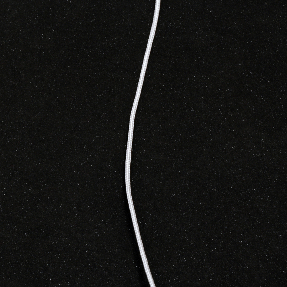 Κορδόνι πολυεστέρα 1,5 mm λευκό -10 μέτρα