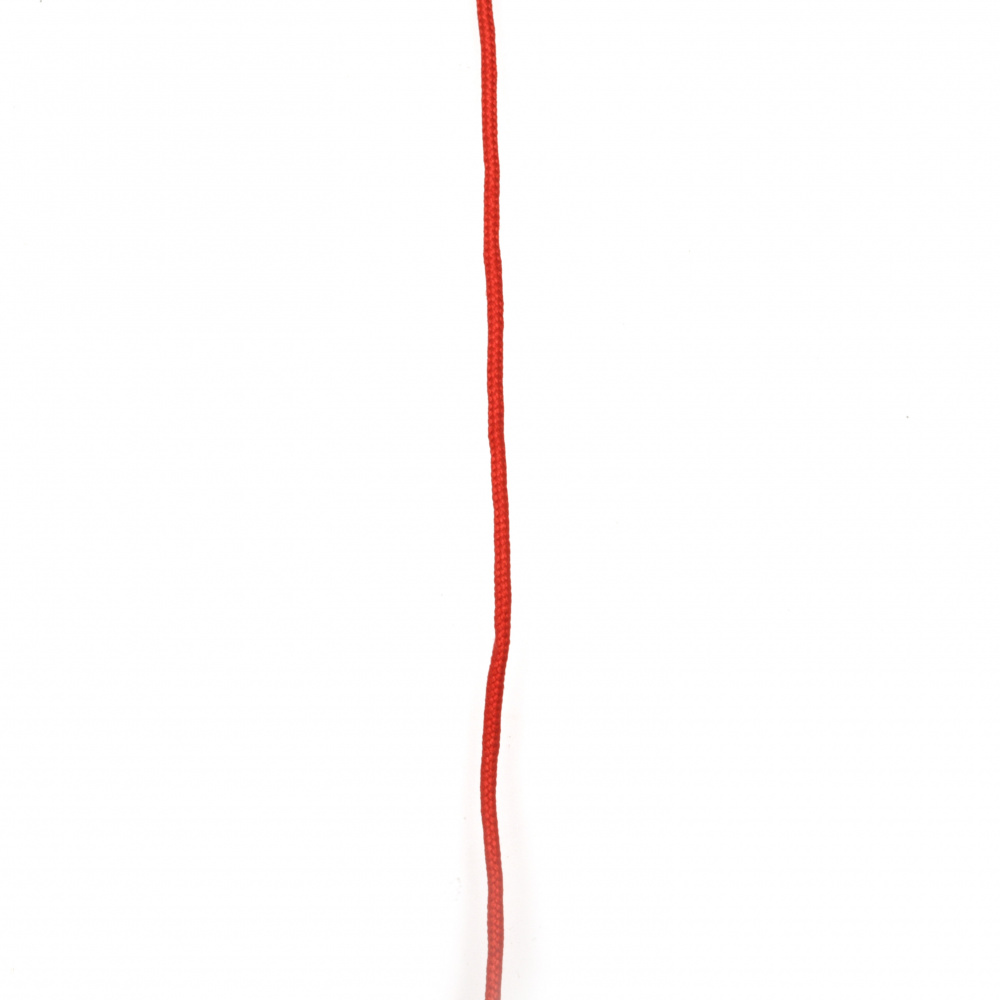 Κορδόνι πολυεστέρα 1,5 mm κόκκινο -10 μέτρα