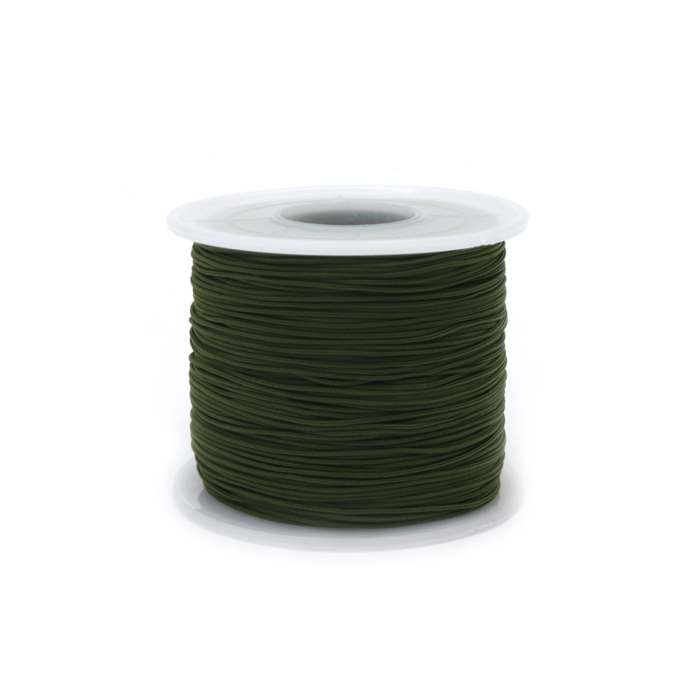 Polyester Cord / 0.8 mm / Dark Grass Green ~ 120 meters
