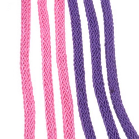 Cord polyester flat 7.5x4.5 mm color ASSORTE -1 meter