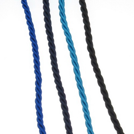 Cord polyester 3.5 mm twisted, Mix -1 meter