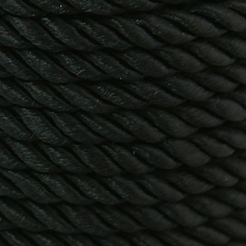 Шнур полиестер 5 мм черен -1 метър