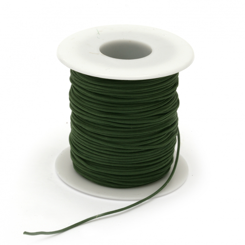 Polyester jewellery cord1.2 mm green ~ 45 meters