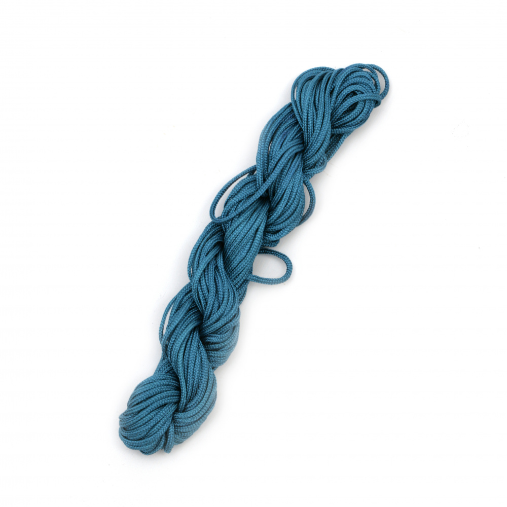 Polyester Cord for DIY and Crafts / 2 mm / Blue ~ 10 meters