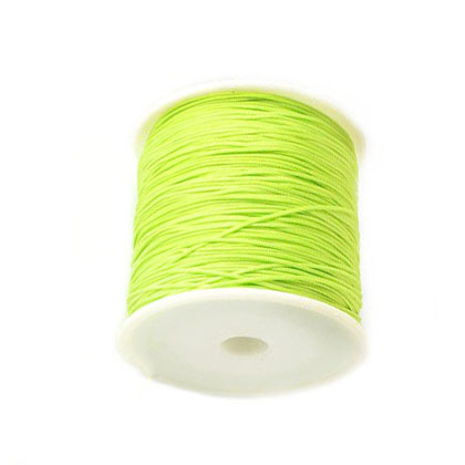 Cord polyester 1 mm green light ~ 90 meters