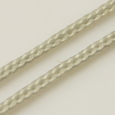 Knitted Polyester Cord / 1 mm / Light Gray ~ 91 meters