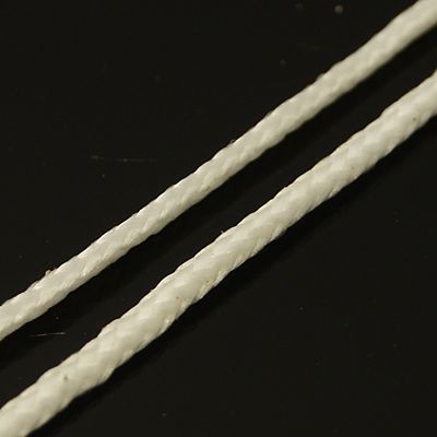 Κορδόνι πολυεστέρα 1 mm λευκό ~ 1 μέτρο