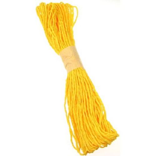 Sfoară din Hârtie Răsucit 2 mm Galben Închis ~25 metri