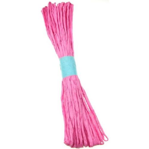 Paper Cord for Decoration / 1 mm / Dark Pink ~ 15 meters