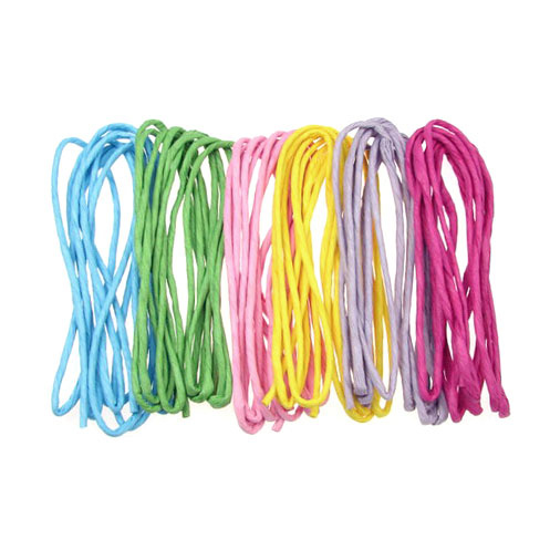 Paper cord 4 mm Assorted colors ~ 3 meters