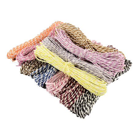 ASSORTED Paper Cord - Two Colors / 2 mm ~ 7 meters