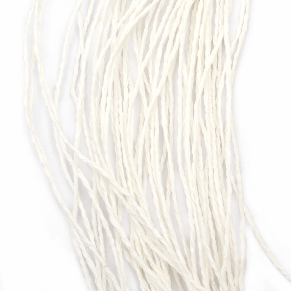 Paper Cord, 2-ply, White - 280 meters