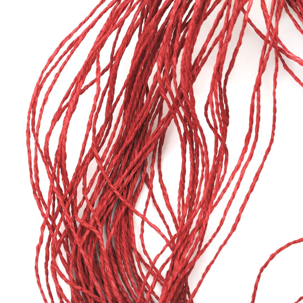 Paper Cord, DIY Decorations, Wrapping, Craft red -360 meters