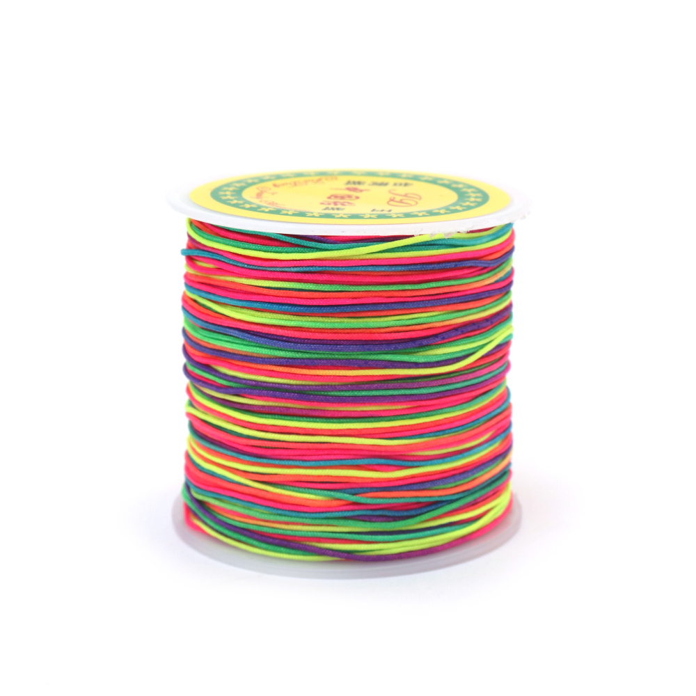 Sfoară de poliester 0,8 mm multicoloră ~80 metri