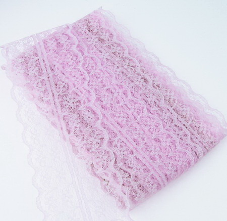 Lace Ribbon, 45mm, Pink Color, 1 meter