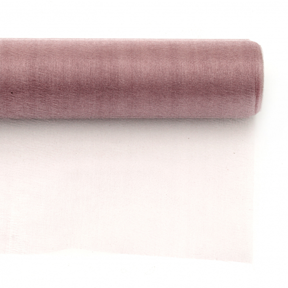 Organza Fabric / 48x450 cm / Ash Rose