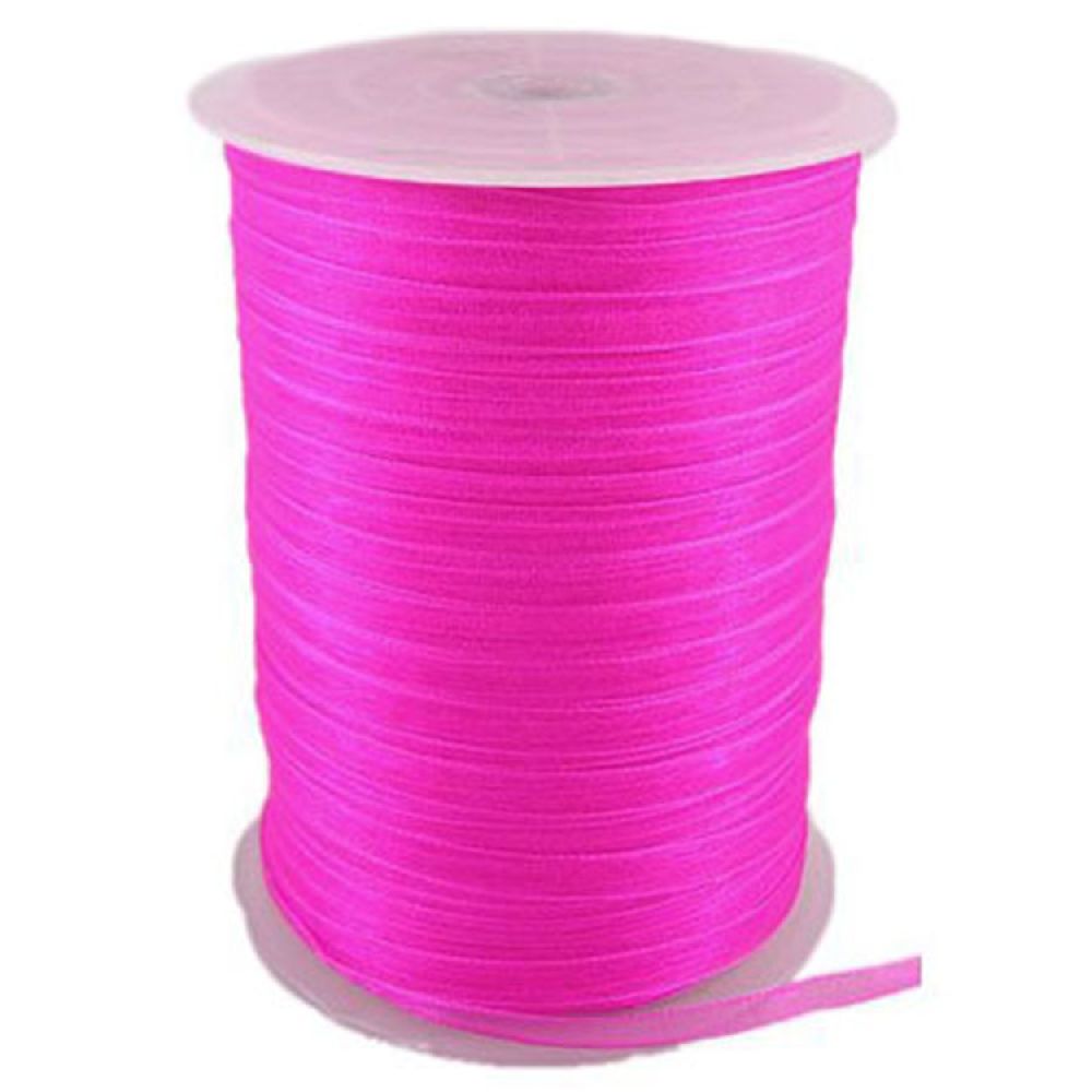 Organza ribbon 6 mm cyclamen -450 meters