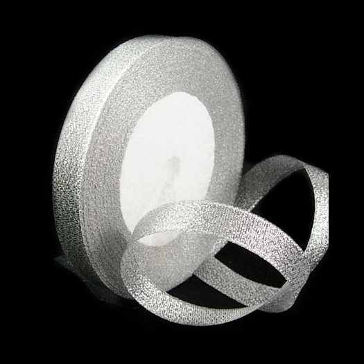Organza tape 15 mm silver ~ 22 meters