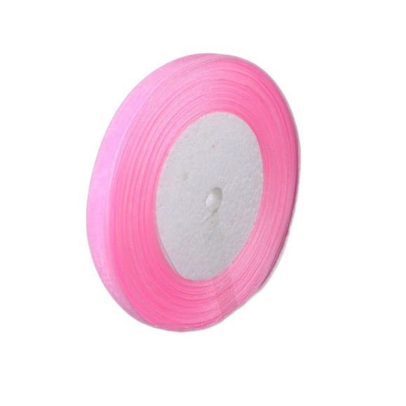 Organza ribbon 20 mm light pink ~ 45 meters