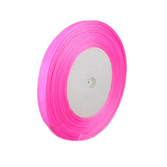 Organza ribbon 20 mm pink -45 meters