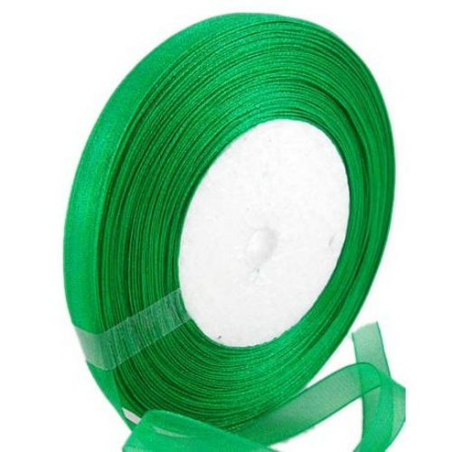 Organza ribbon 20 mm green ~ 45 meters