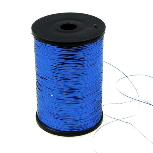 Metallic Cord thin blue -50gr.