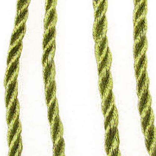 Braided Metallic Cord, Jewelry Making, Gift Wrapping 3mm gold -1 meter