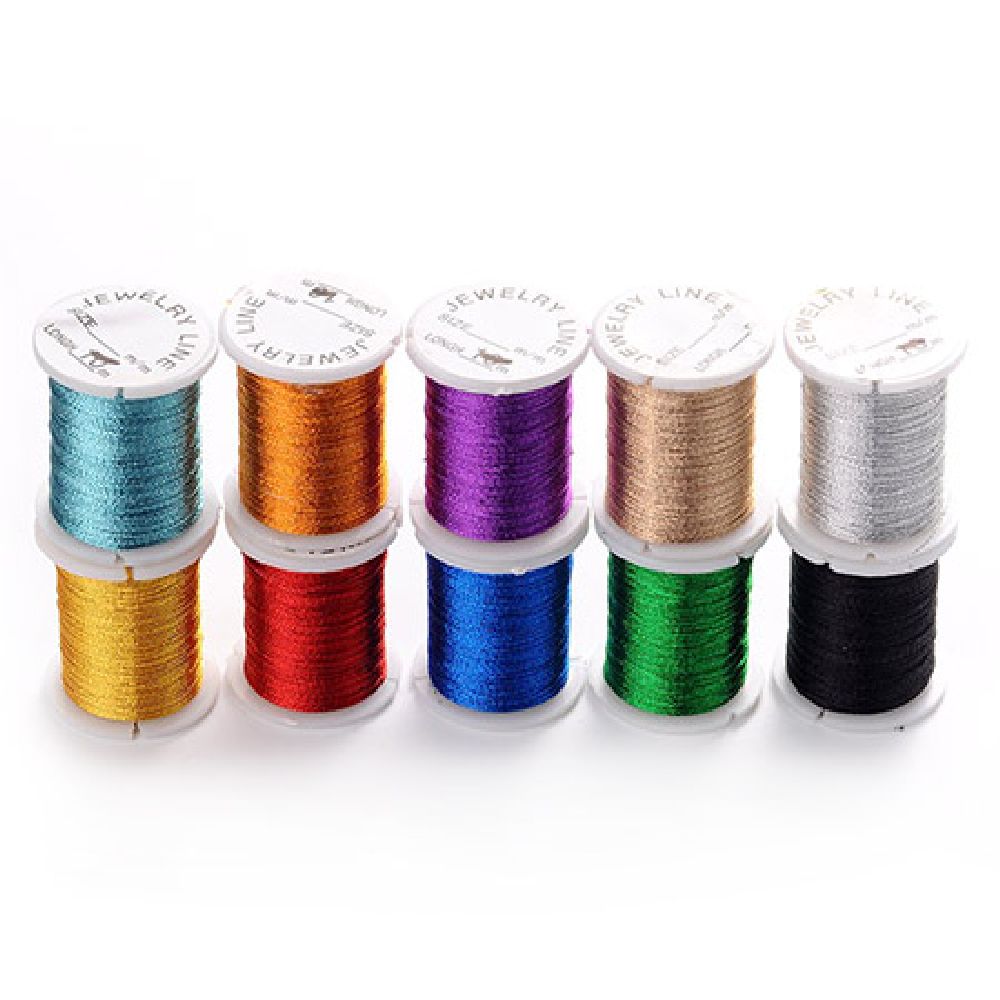 Knitted Metallic Cord, Jewelry Making, DIY 0.2 mm Mix~ 17 meters