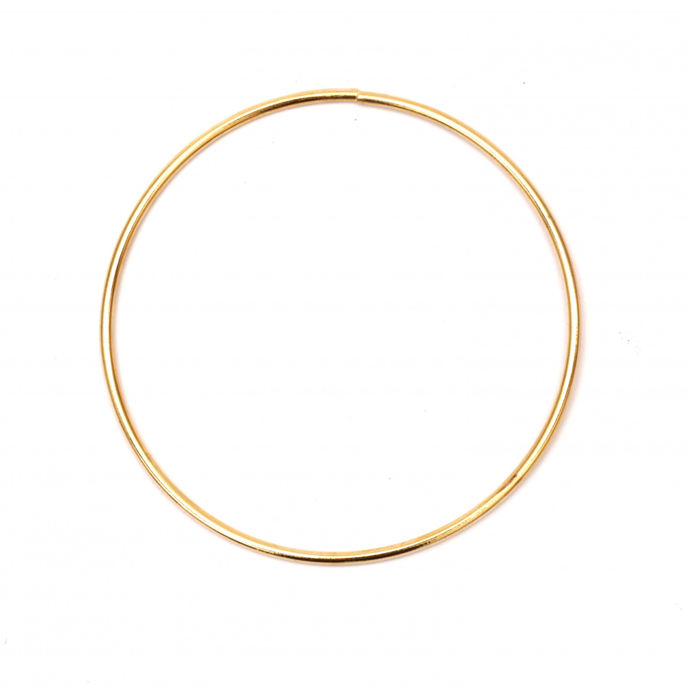 Metal Ring for Home Decoration Projects / 100x2.8 mm / Gold