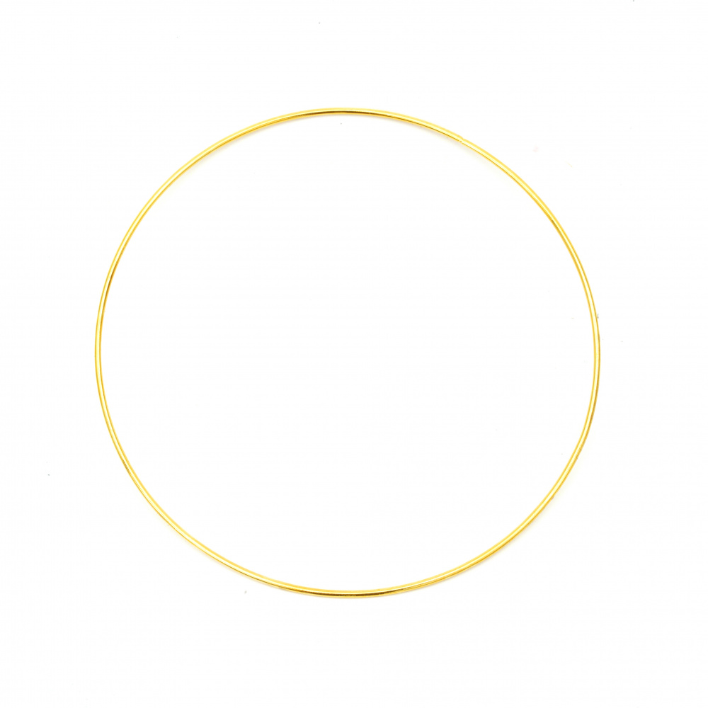 Metal Ring for DIY and Craft Projects / 200x2.8 mm / Gold