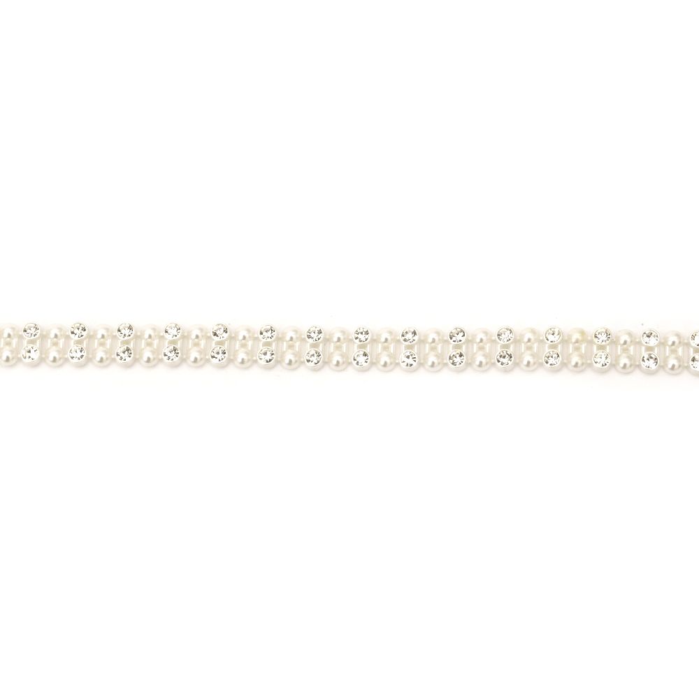 Se răspândește  perla  8,5 mm cu pietricele culoare crem - 1 metru