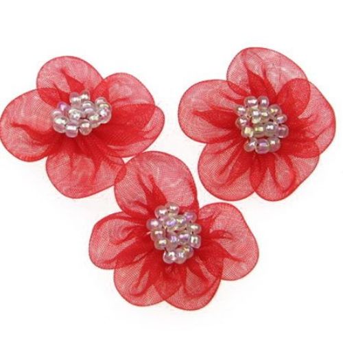 Bead flower for decoration 30 mm