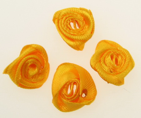 Decorative Roses, Orange Color, 15 mm - Pack of 50