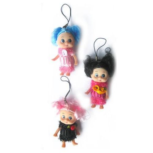 Cell phone strap - dolls 75 mm