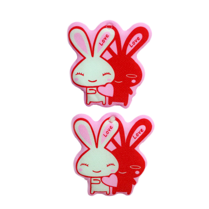 Two-faced Silicone Figurine, BUNNIES / 55 mm - 10 pieces