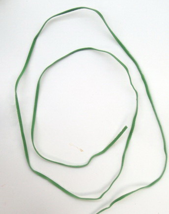 Faux Suede Jewelry Cord ribbon 2.5 mm green -10 pieces x 1 meter