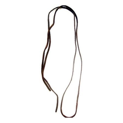 Natural Suede Cord, Suede Lace, Flat 3x1.5 mm brown -5 meters