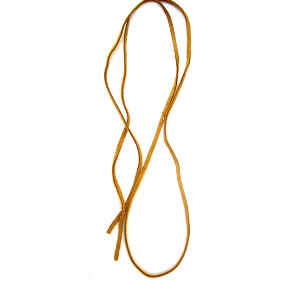 Natural Suede Cord, Suede Lace, Flat 3x1.5 mm creme color  -5 meters