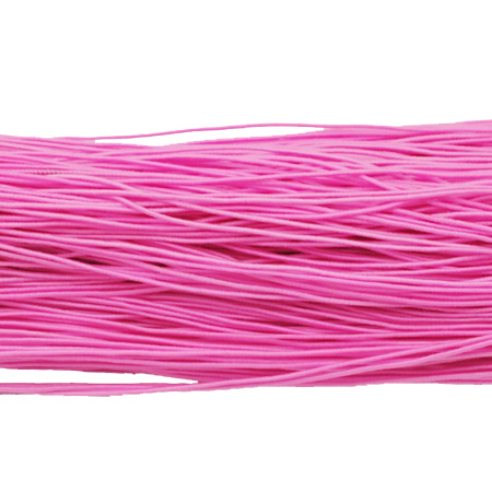 Elastic Cord, with Nylon Outside and Rubber Inside 1mm pink -27 meters