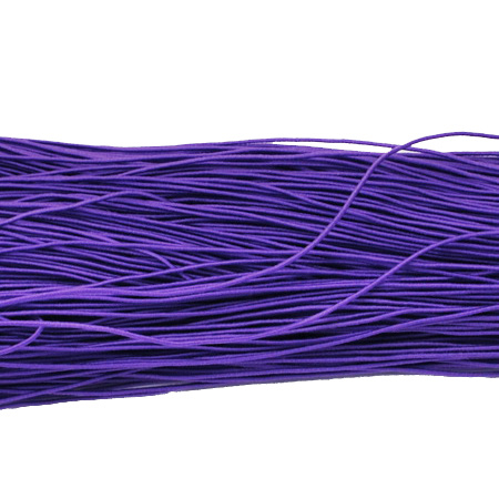 Elastic Cord, with Nylon Outside and Rubber Inside 1mm purple -27 meters