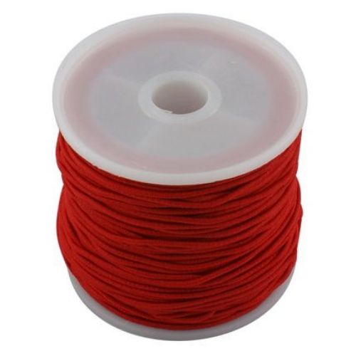 Elastic Cord 1 mm red ~ 19 meters