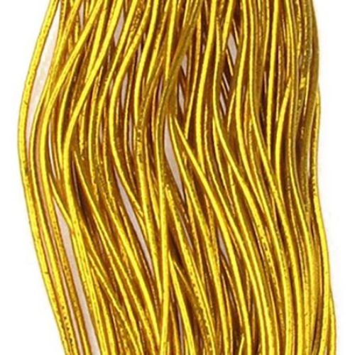 Elastic Cord Lame 1.5 mm gold -90 meters