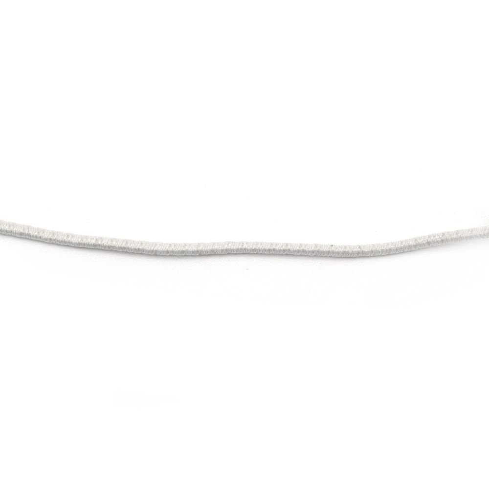 Elastic Cord 2.5 mm white -3 meters