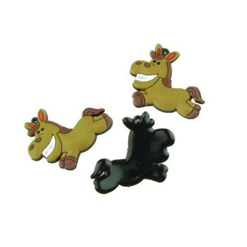 Animal rubber figure for decoration 40 x 50 x 3 mm