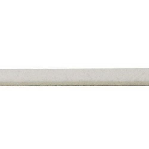 Лента от естествен велур бяла 2.5x1.5 мм -5 метра