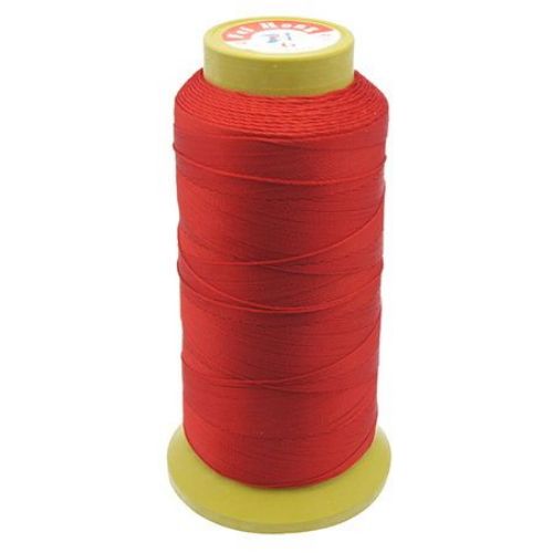 Polyester Thread, DIY Jewelry Making 0.8 mm red -137 meters
