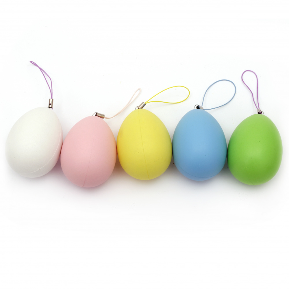 Egg ping pong 64x47 mm mix colors