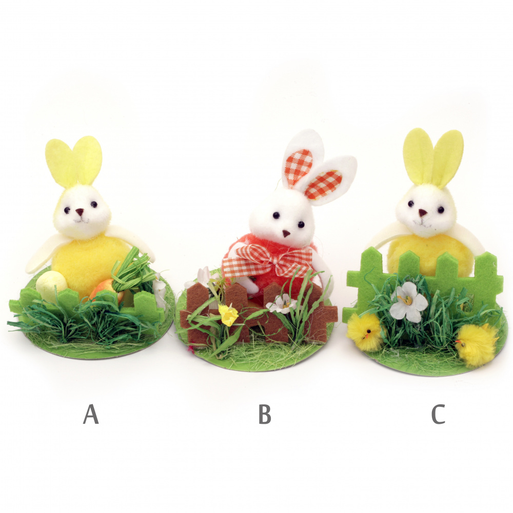 Easter Bunny figurine 110x90 mm for MIX decoration